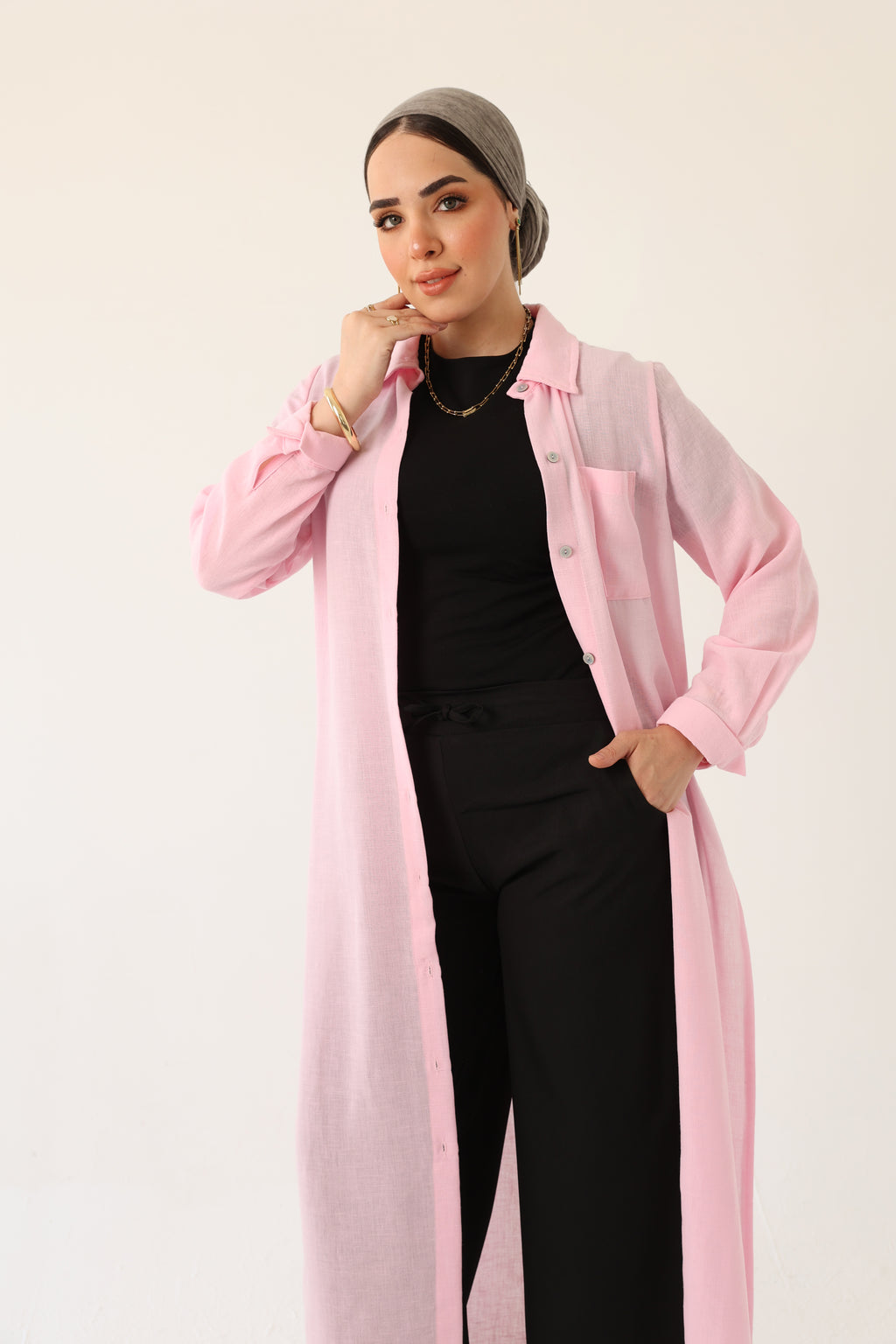 Linen Shirt Dress