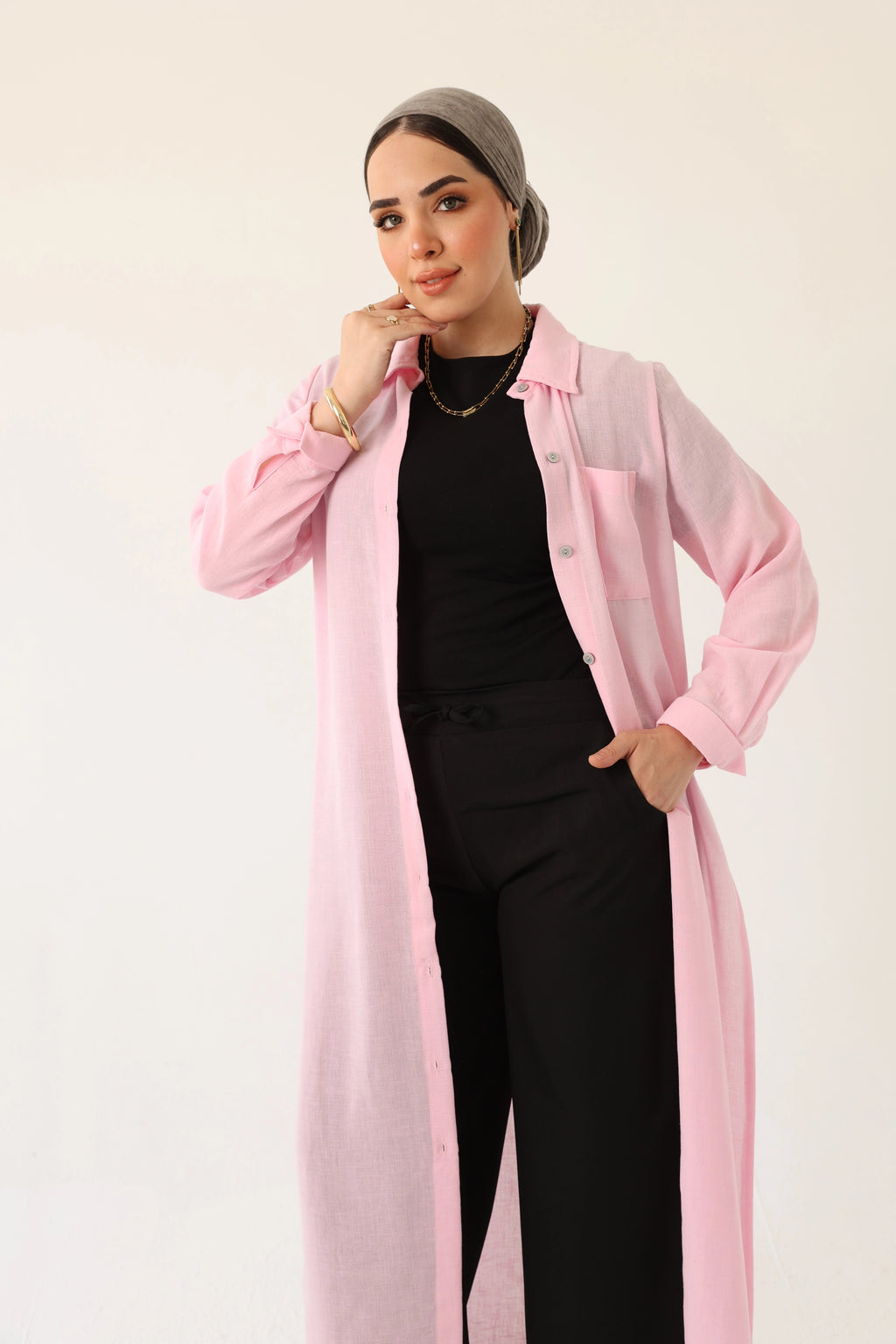Linen Shirt Dress