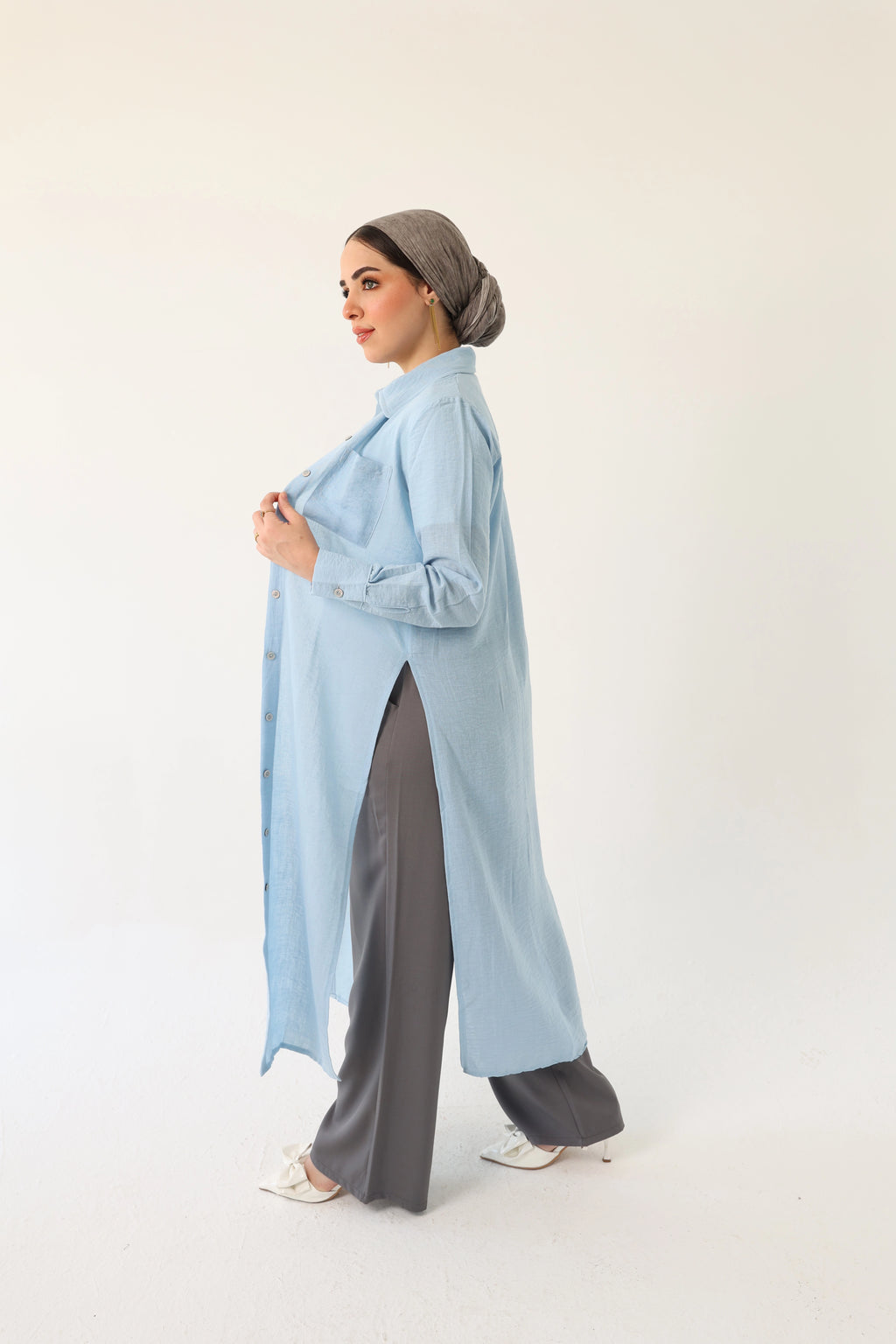 Linen Shirt Dress