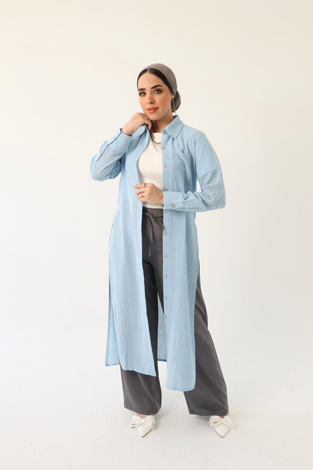 Linen Shirt Dress