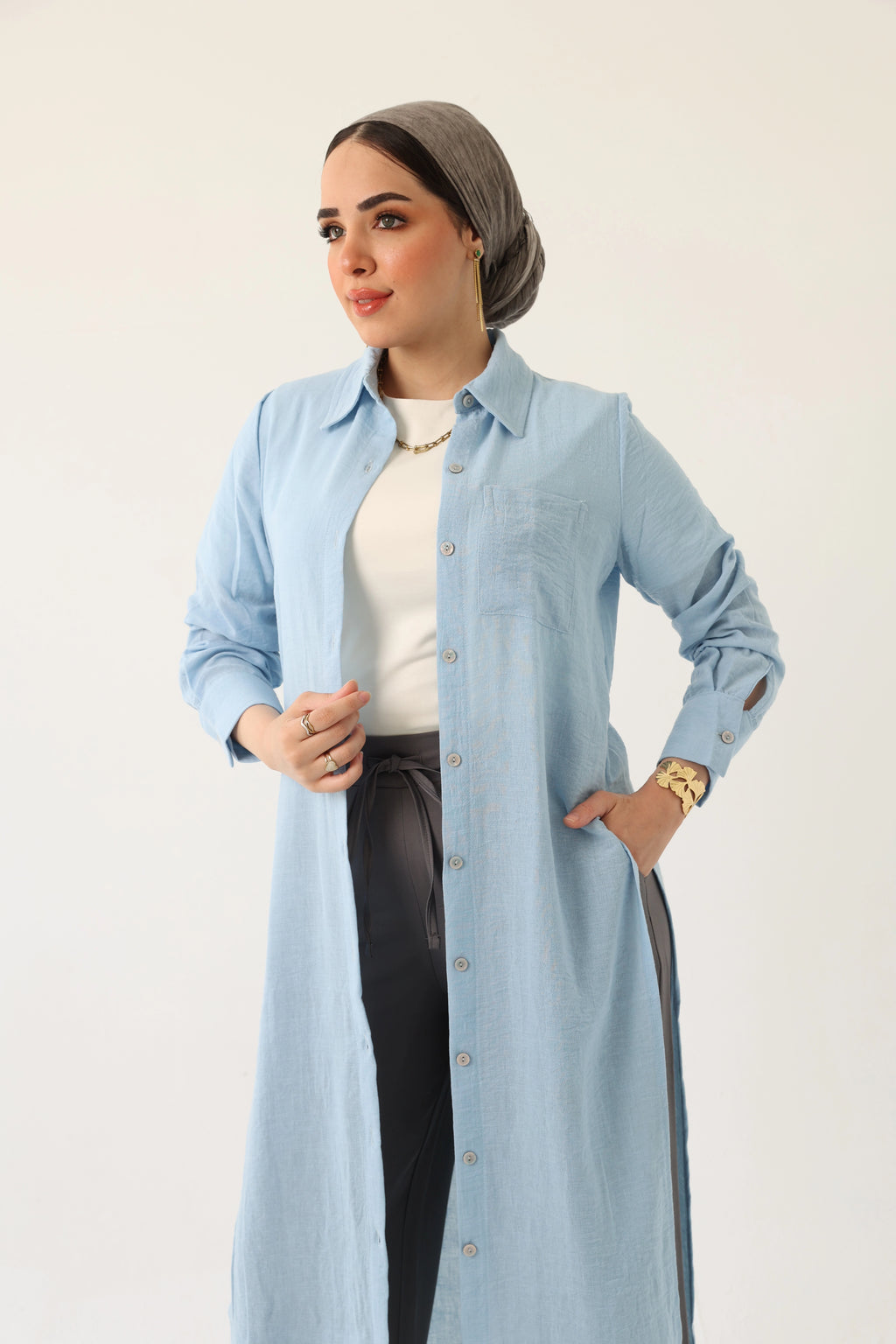 Linen Shirt Dress