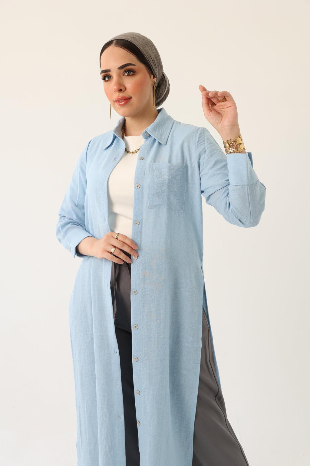 Linen Shirt Dress