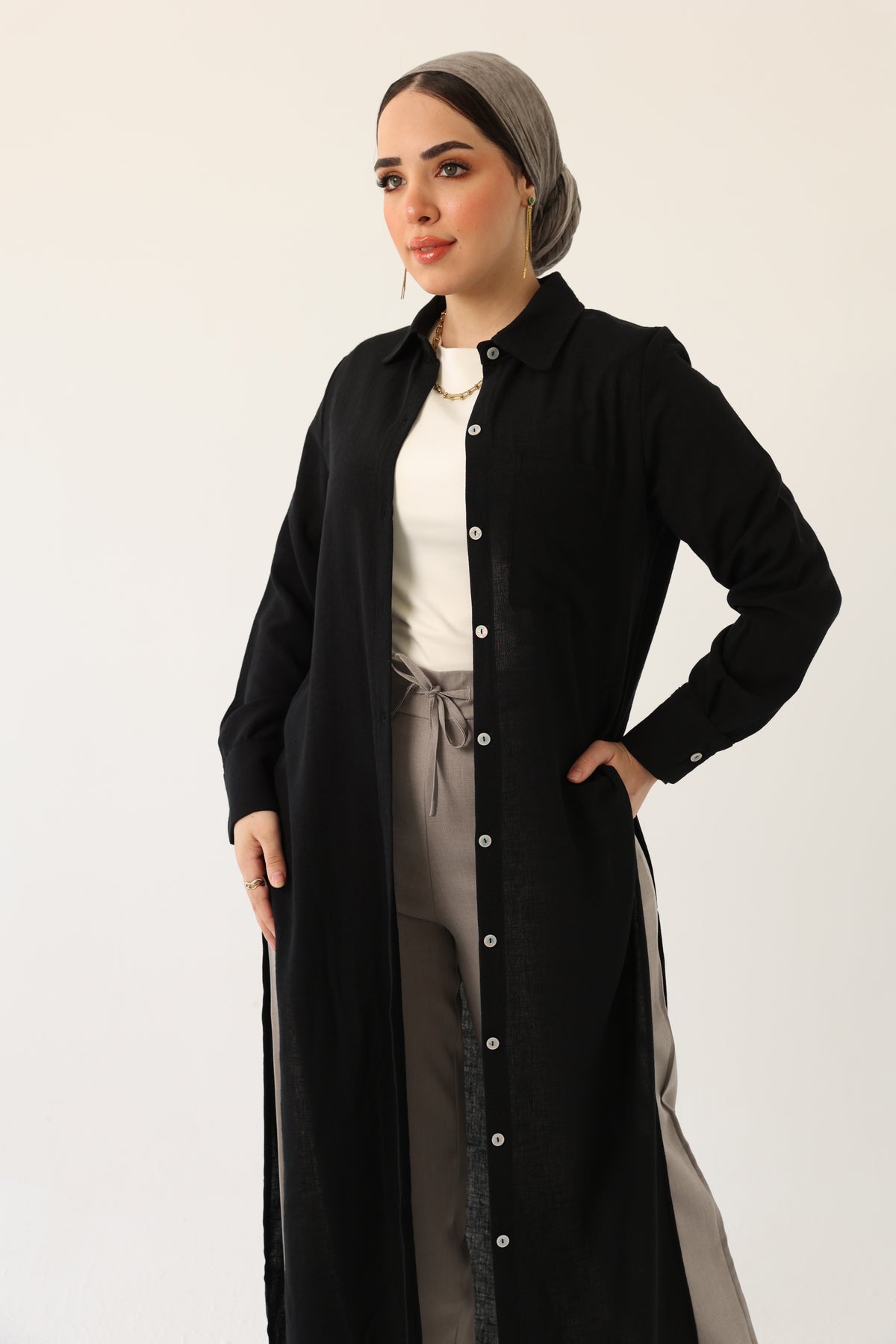 Linen Shirt Dress