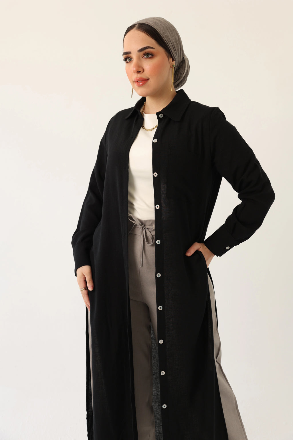 Linen Shirt Dress