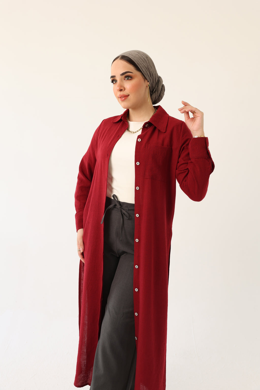 Linen Shirt Dress
