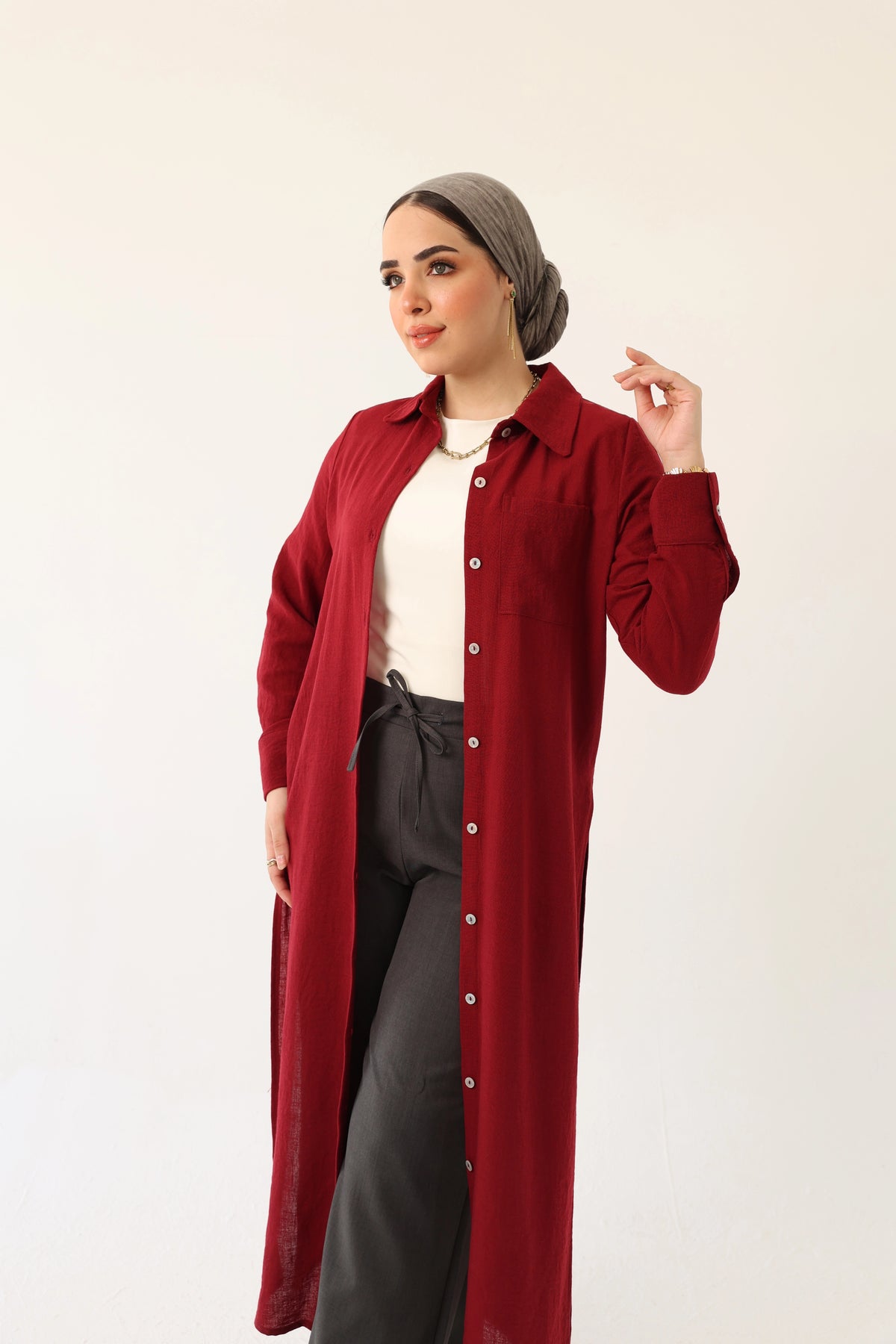 Linen Shirt Dress