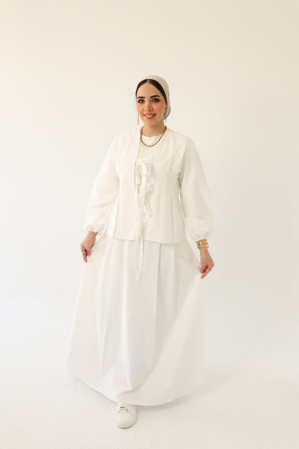 Poplin Maxi Skirt