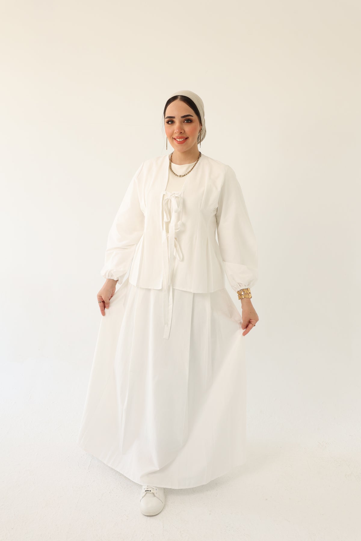 Poplin Maxi Skirt