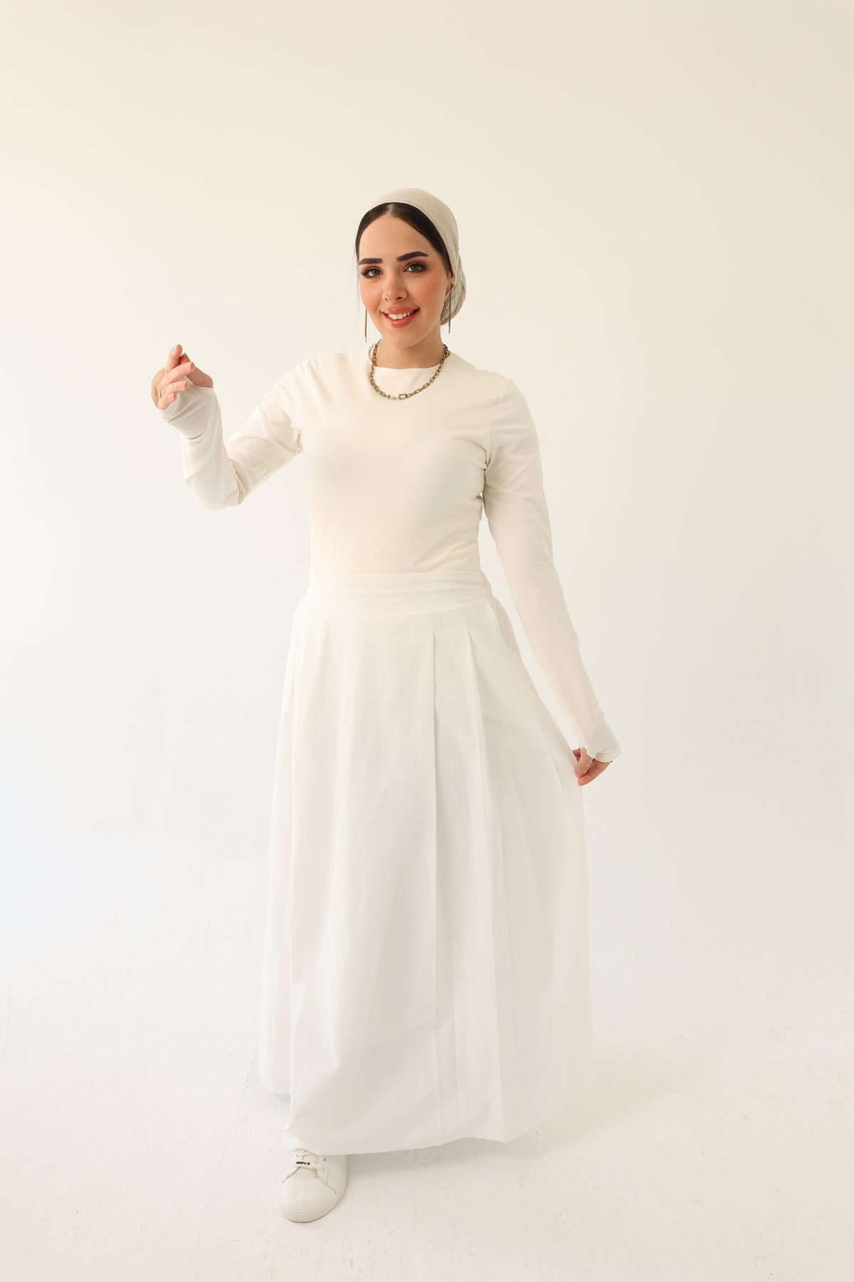 Poplin Maxi Skirt