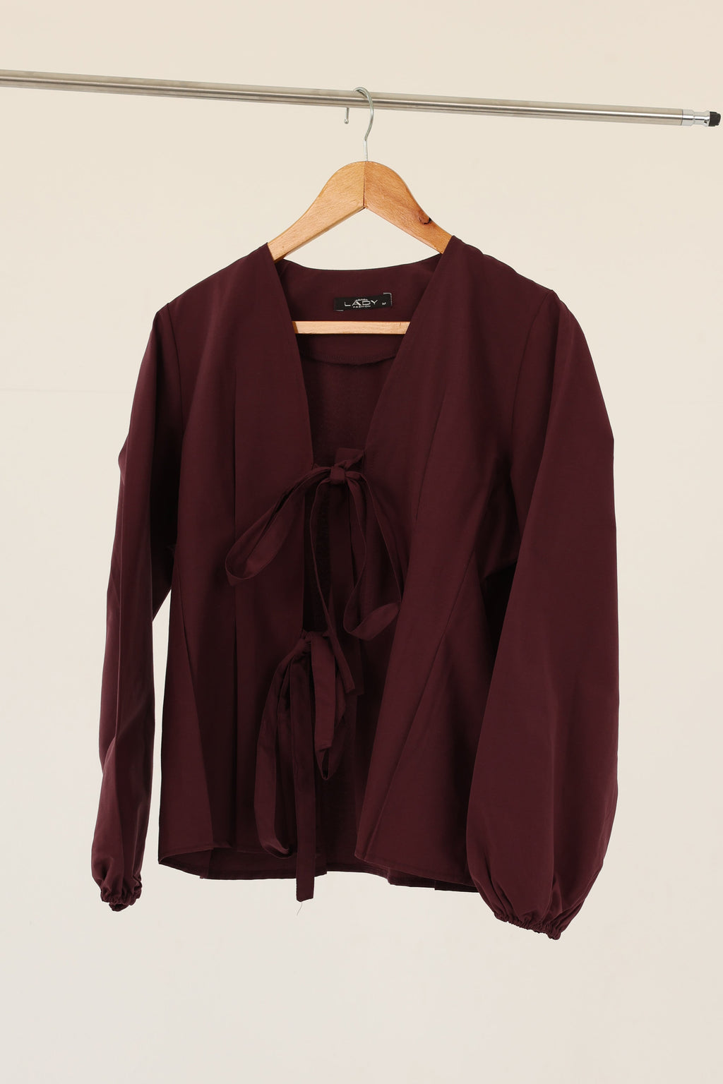 Double-Tie Poplin Blouse