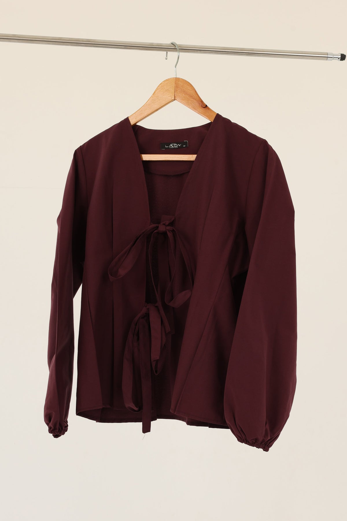 Double-Tie Poplin Blouse
