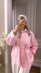 Cotton Wrap Blouse