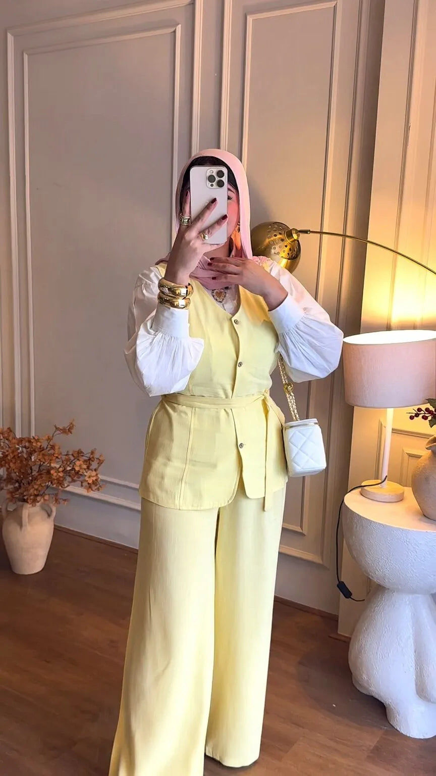 بنطلون كتان 2 كسره