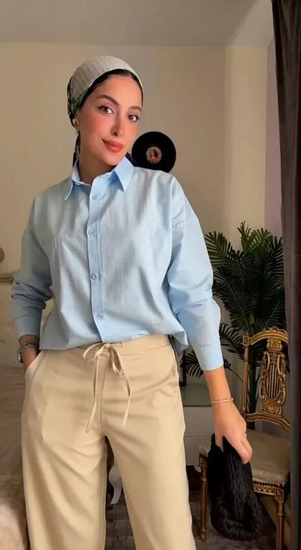 بنطلون كريب رباط